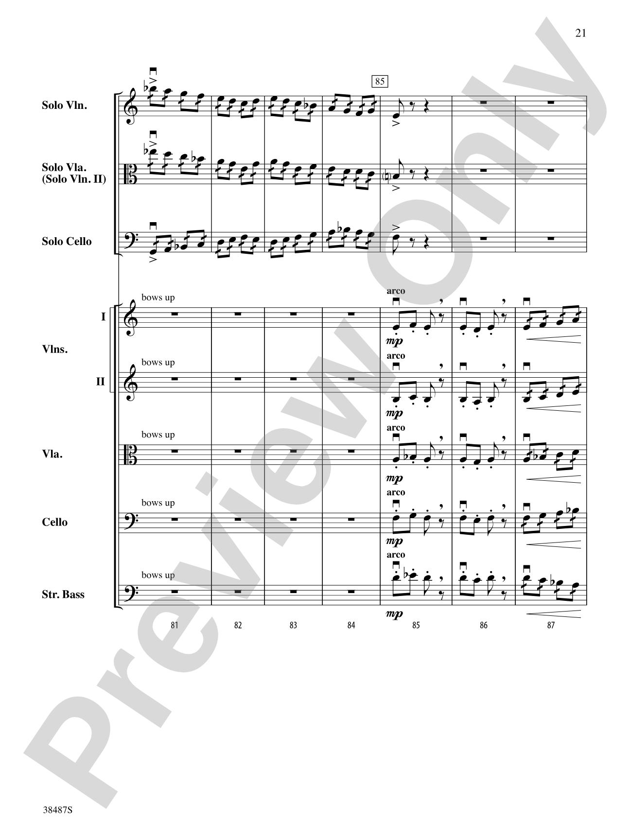 Rondo Concertante: String Orchestra Conductor Score & Parts