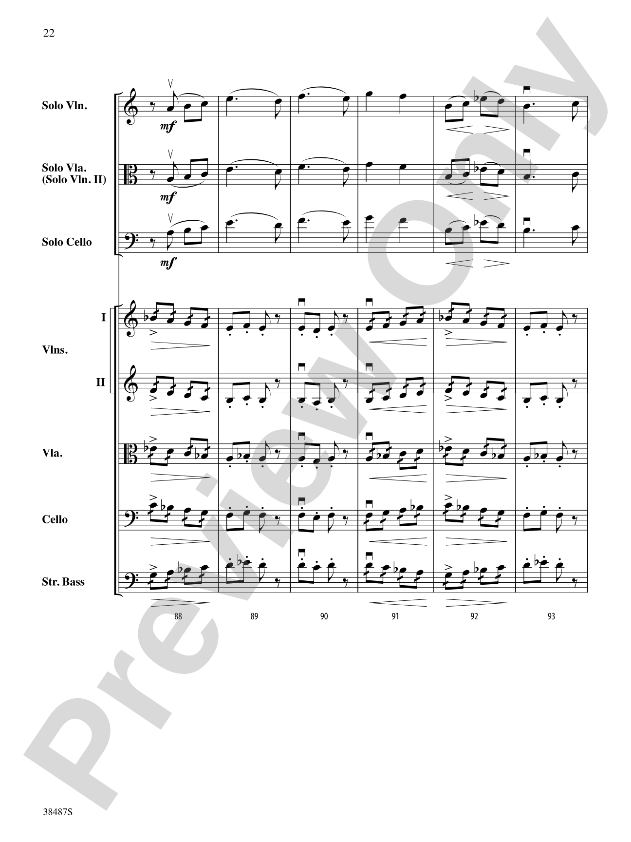 Rondo Concertante: String Orchestra Conductor Score & Parts