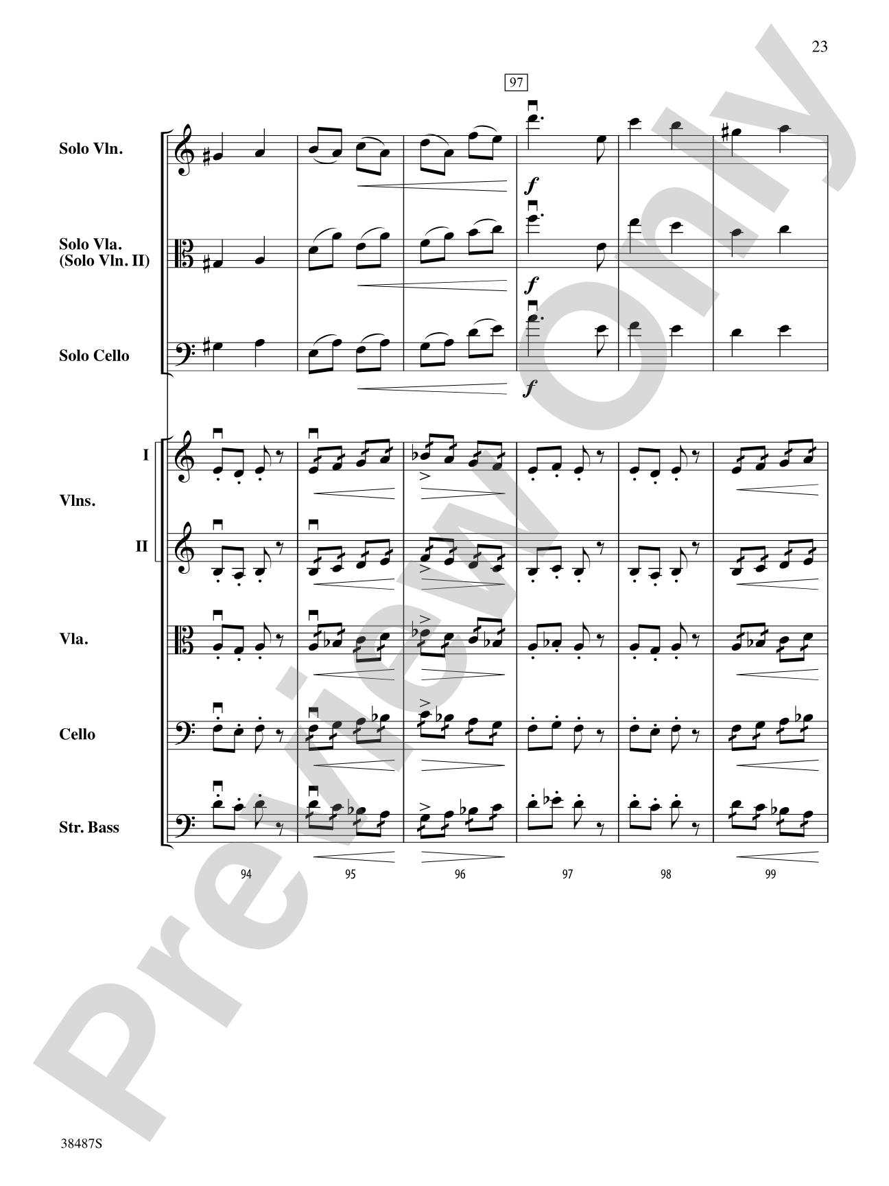 Rondo Concertante: String Orchestra Conductor Score & Parts