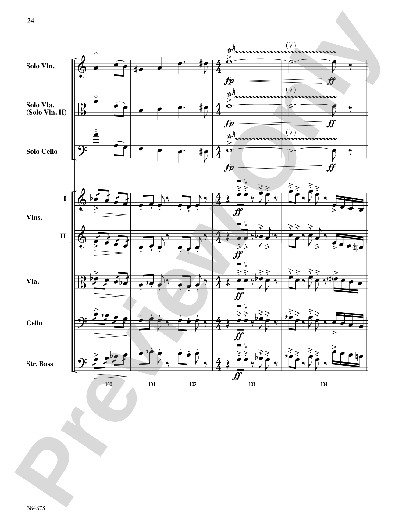 Rondo Concertante: String Orchestra Conductor Score & Parts