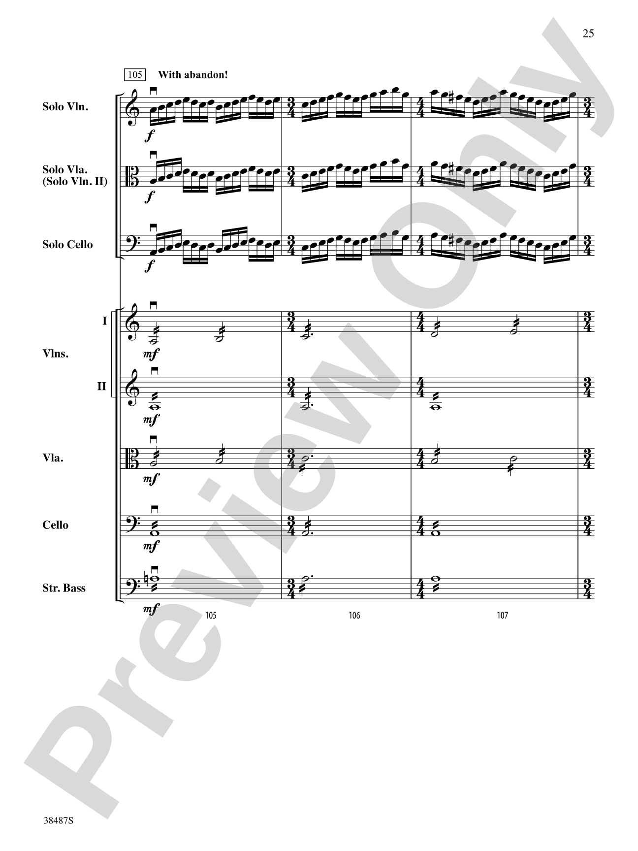 Rondo Concertante: String Orchestra Conductor Score & Parts