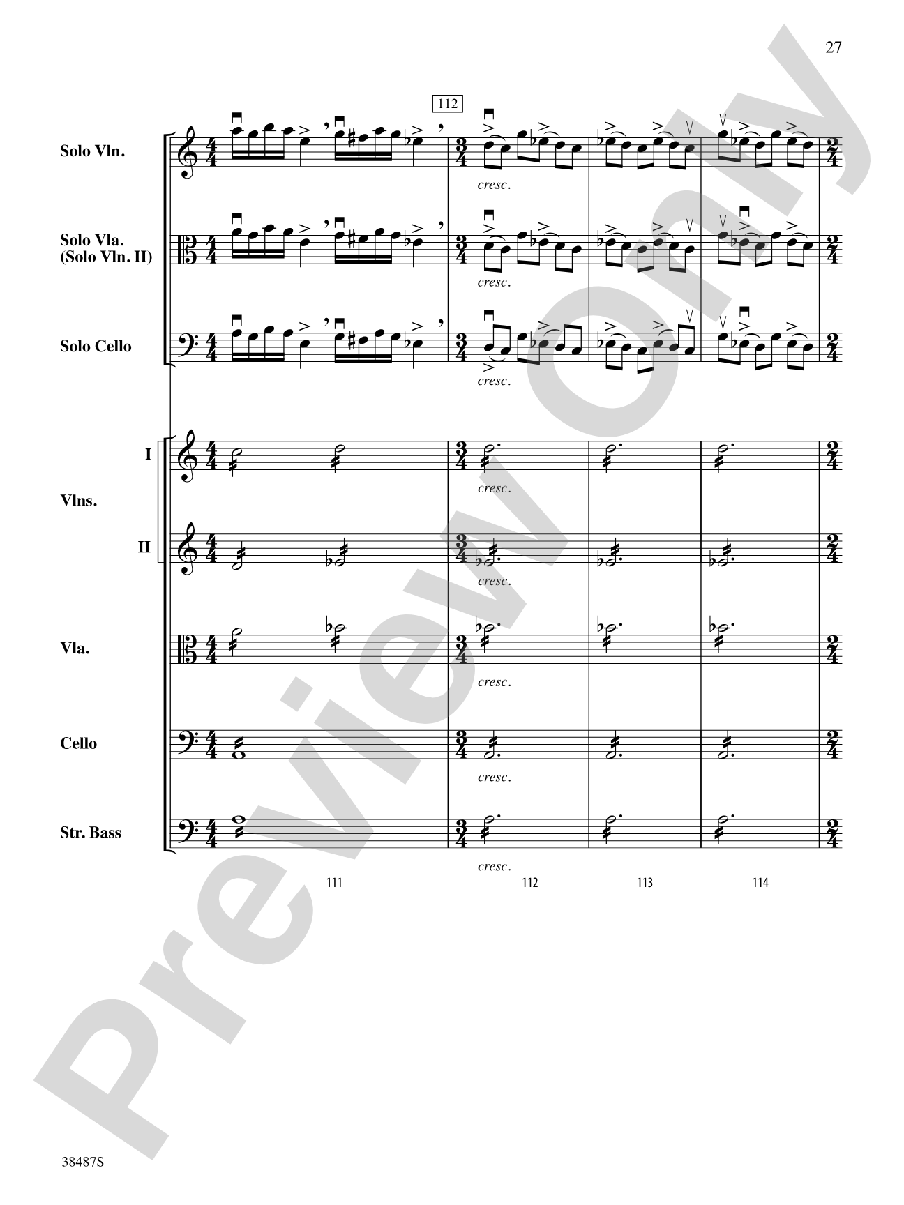 Rondo Concertante: String Orchestra Conductor Score & Parts