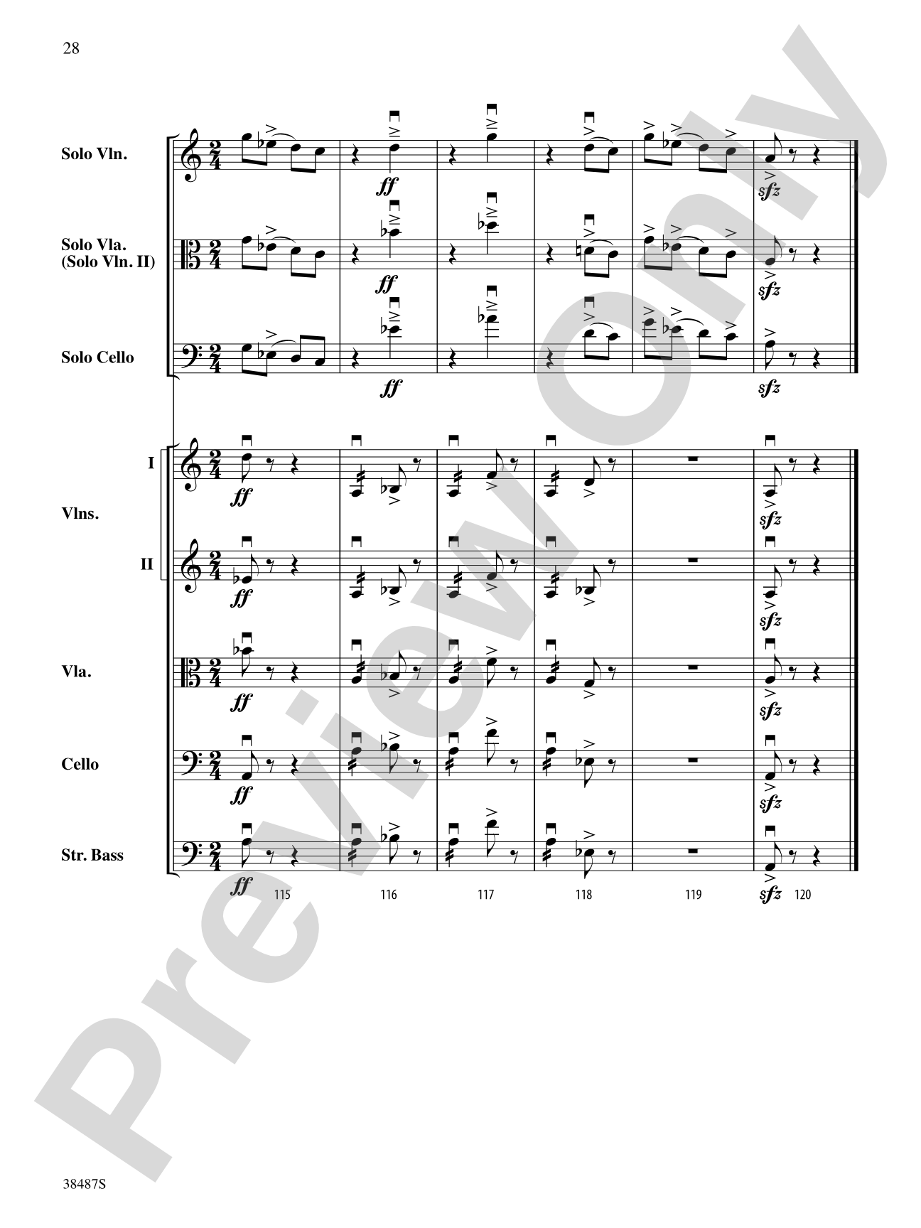 Rondo Concertante: String Orchestra Conductor Score & Parts