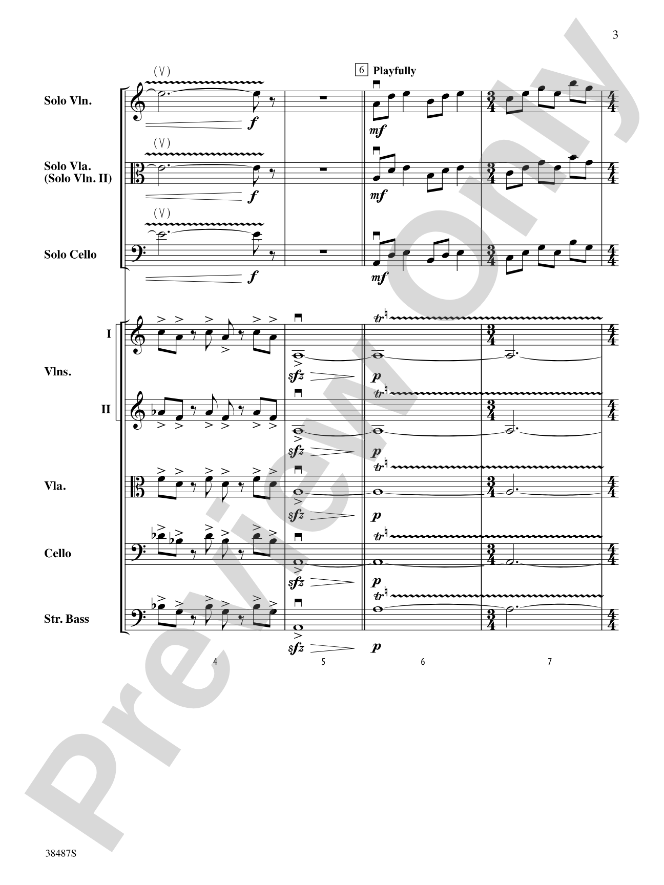 Rondo Concertante: String Orchestra Conductor Score & Parts