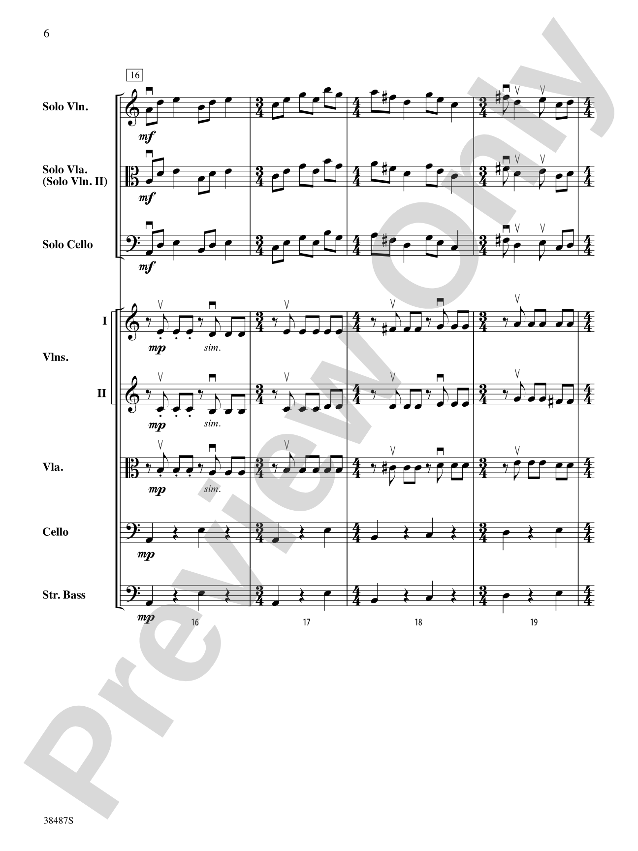 Rondo Concertante: String Orchestra Conductor Score & Parts