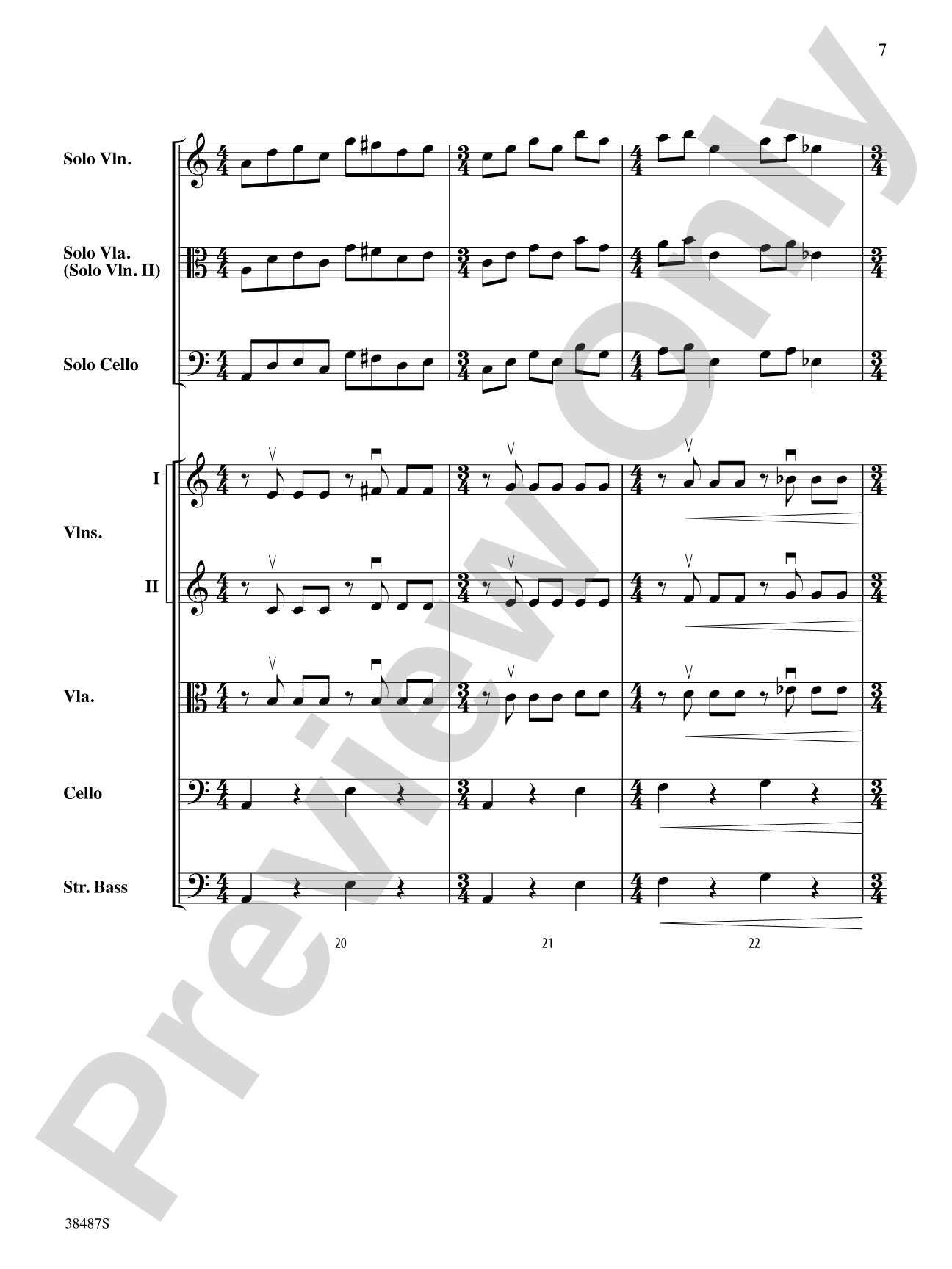 Rondo Concertante: String Orchestra Conductor Score & Parts