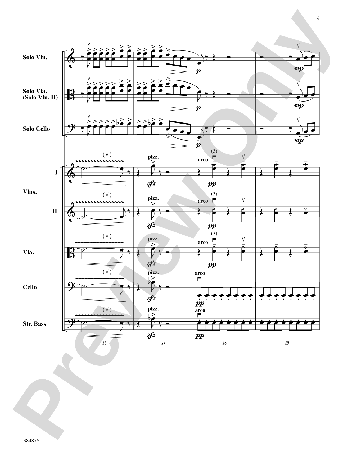 Rondo Concertante: String Orchestra Conductor Score & Parts