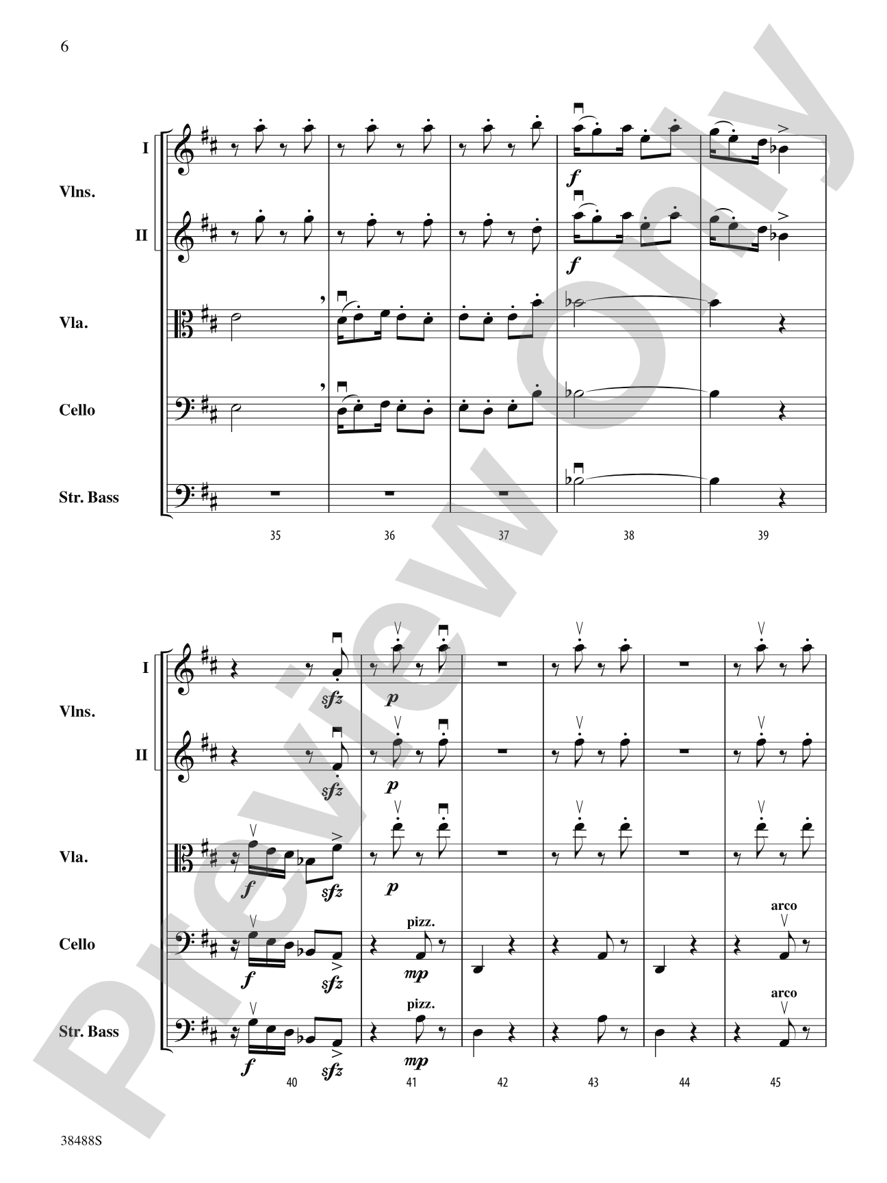 Golliwogg's Cakewalk: String Orchestra Conductor Score & Parts