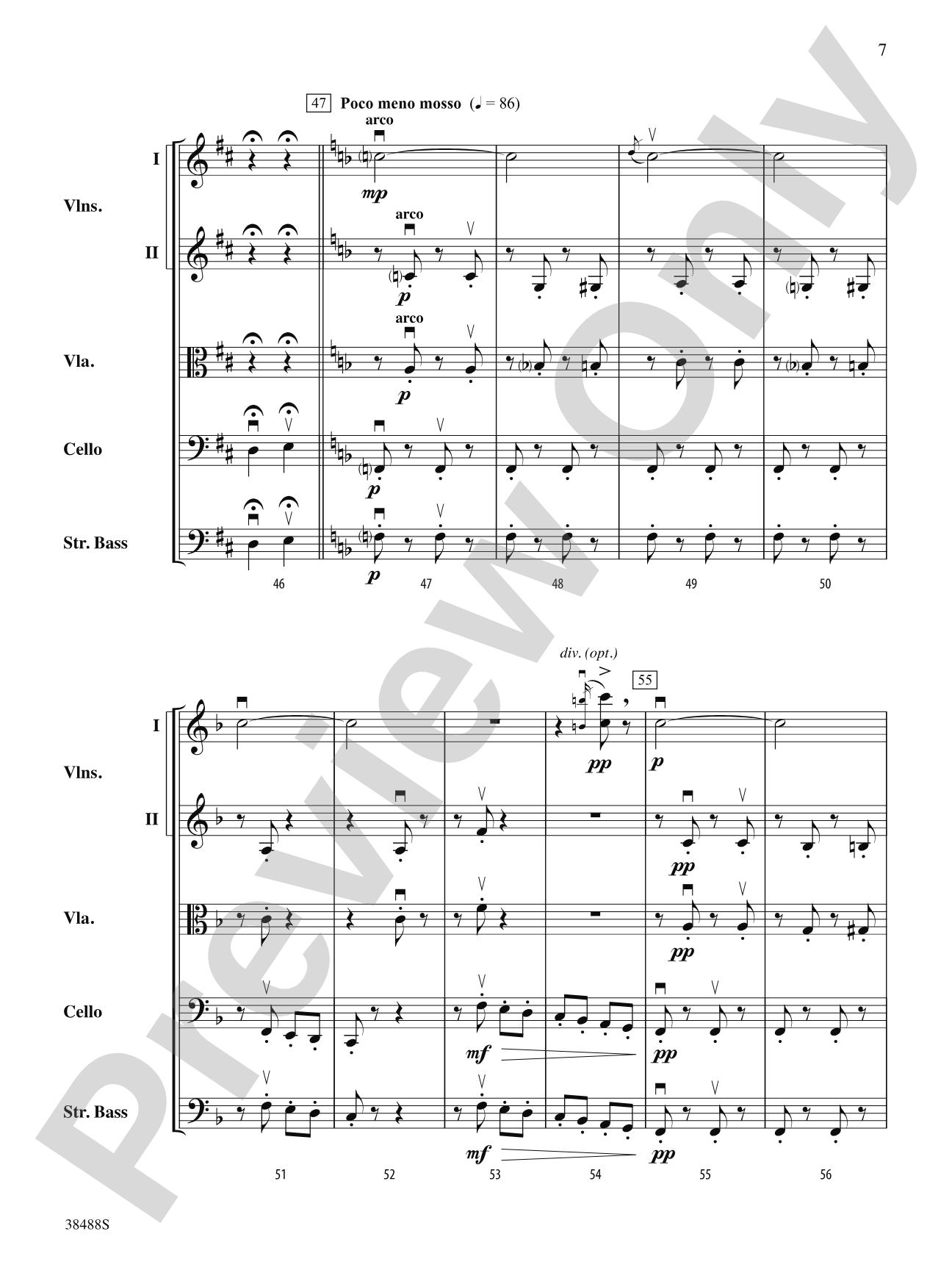 Golliwogg's Cakewalk: String Orchestra Conductor Score & Parts