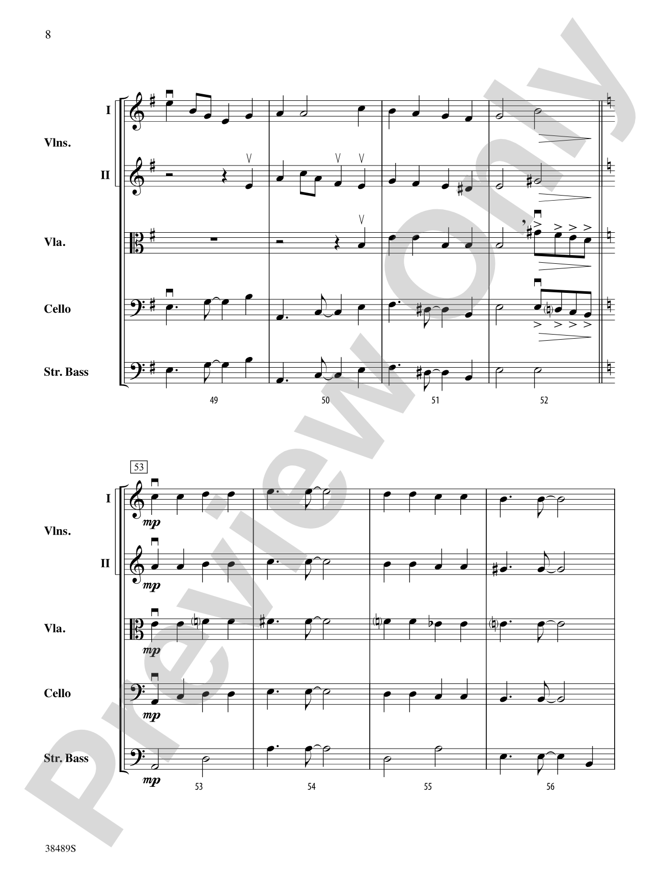 A la Media Noche: String Orchestra Conductor Score & Parts