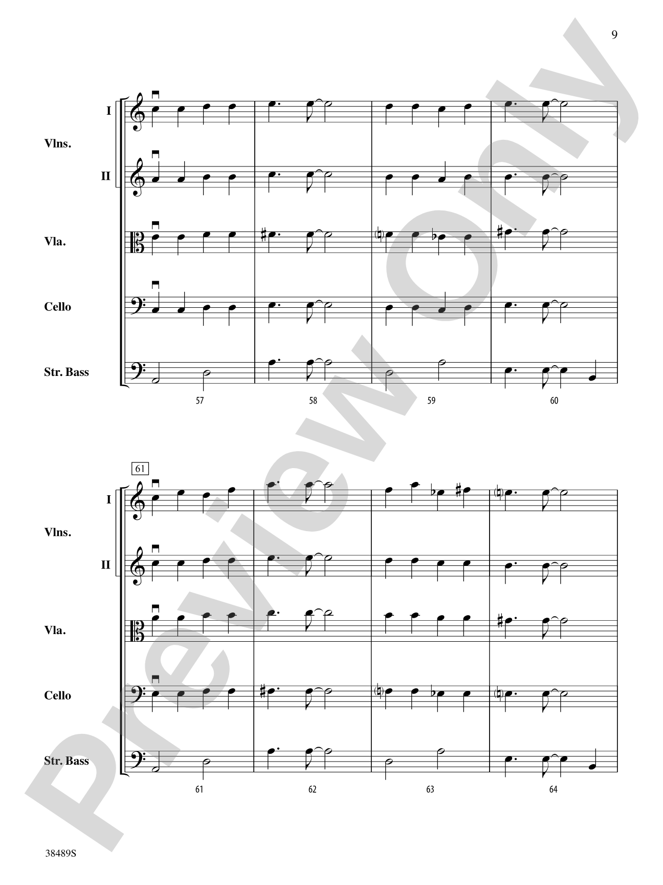 A la Media Noche: String Orchestra Conductor Score & Parts