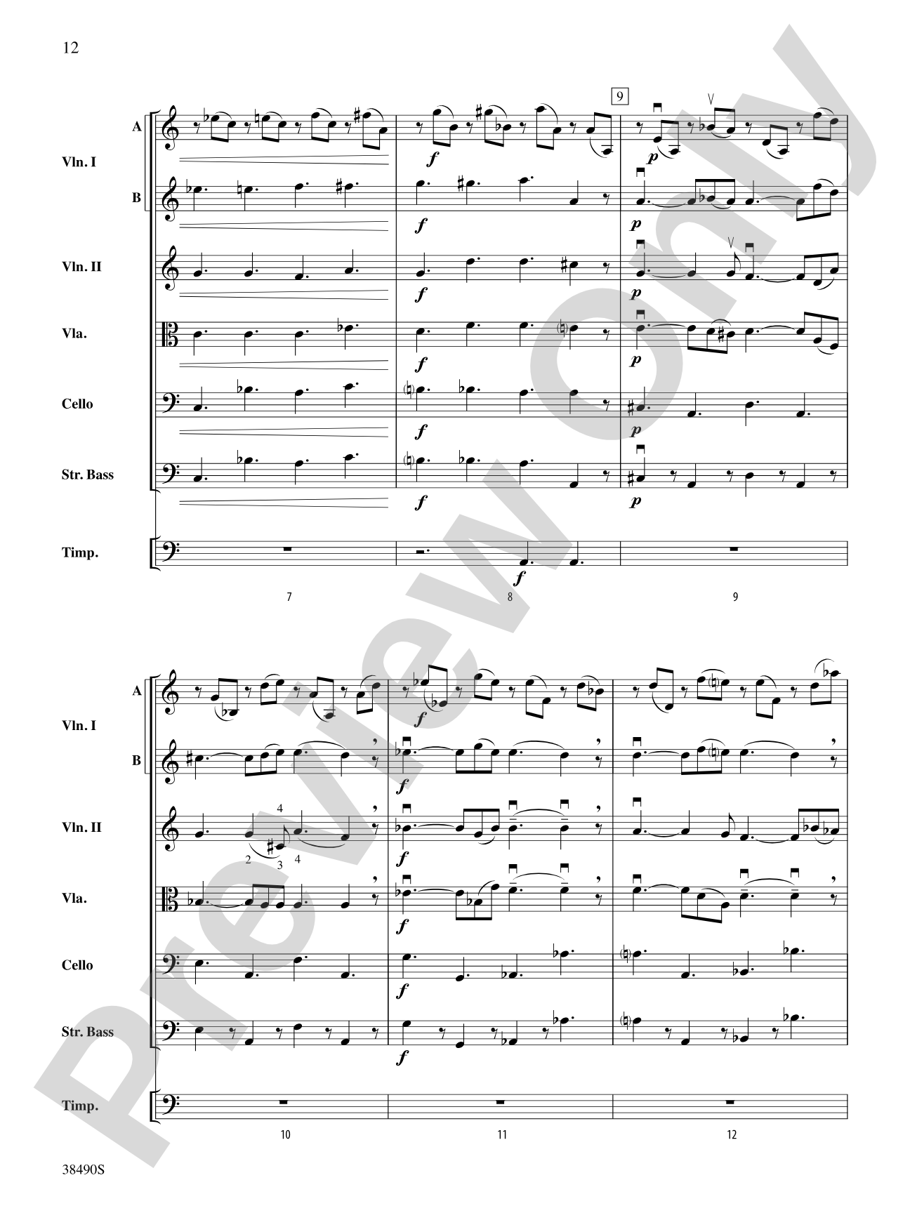 Two Selections from Mozart's Requiem Mass: String Orchestra Conductor Score & Parts