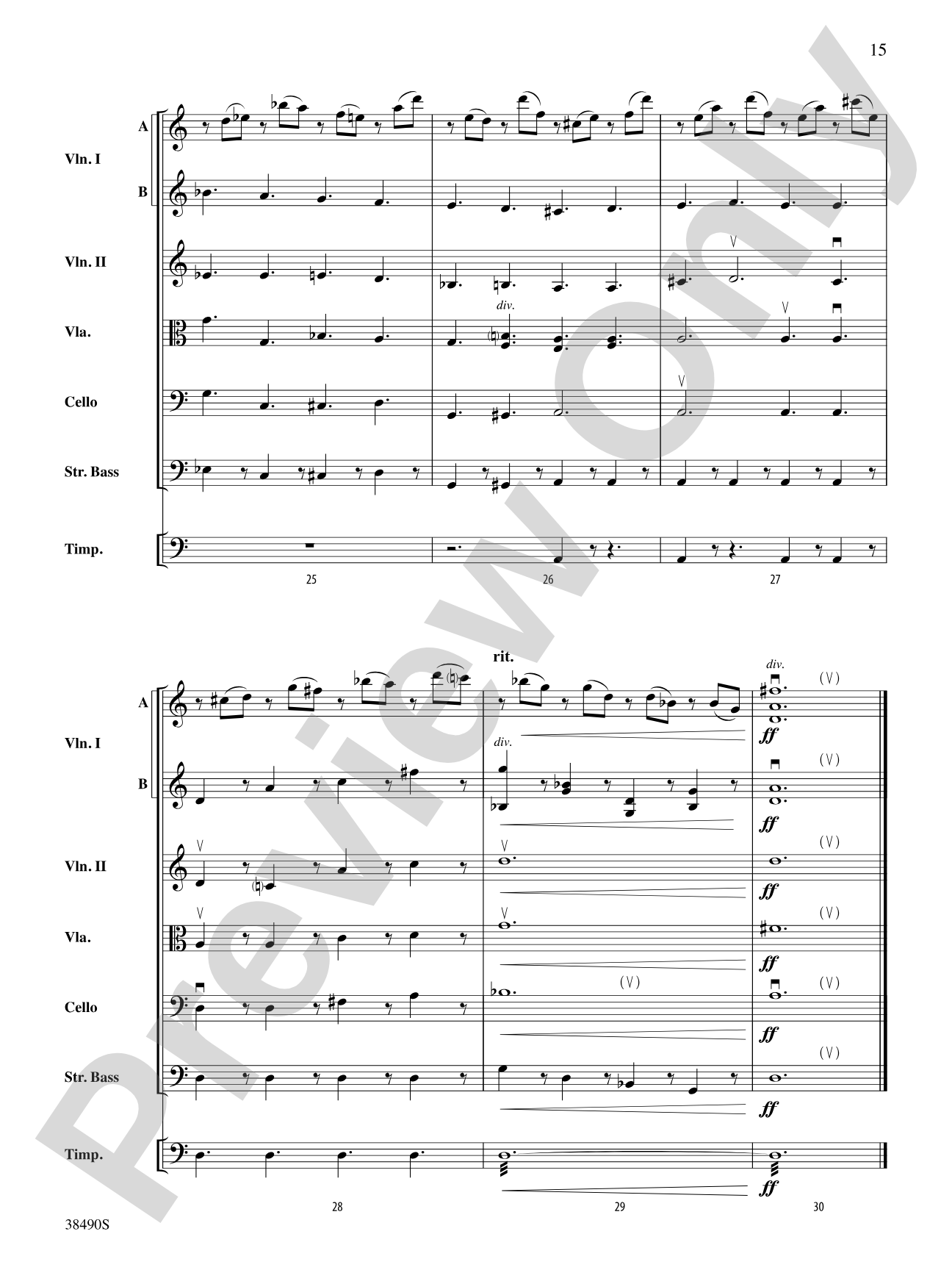 Two Selections from Mozart's Requiem Mass: String Orchestra Conductor Score & Parts