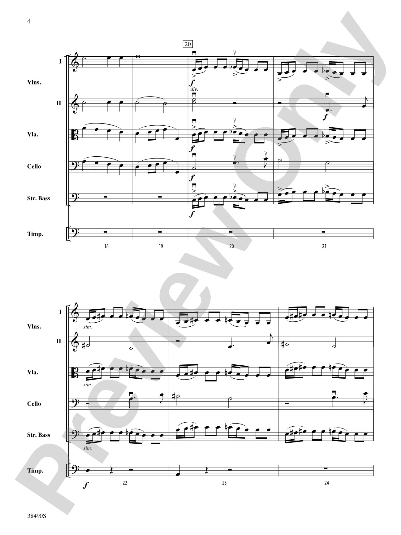 Two Selections from Mozart's Requiem Mass: String Orchestra Conductor Score & Parts
