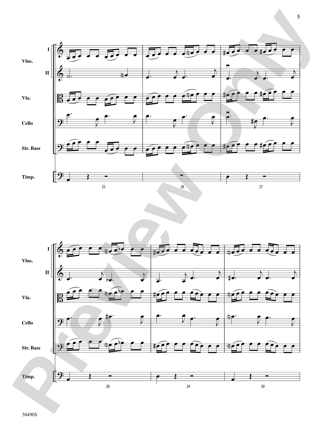 Two Selections from Mozart's Requiem Mass: String Orchestra Conductor Score & Parts