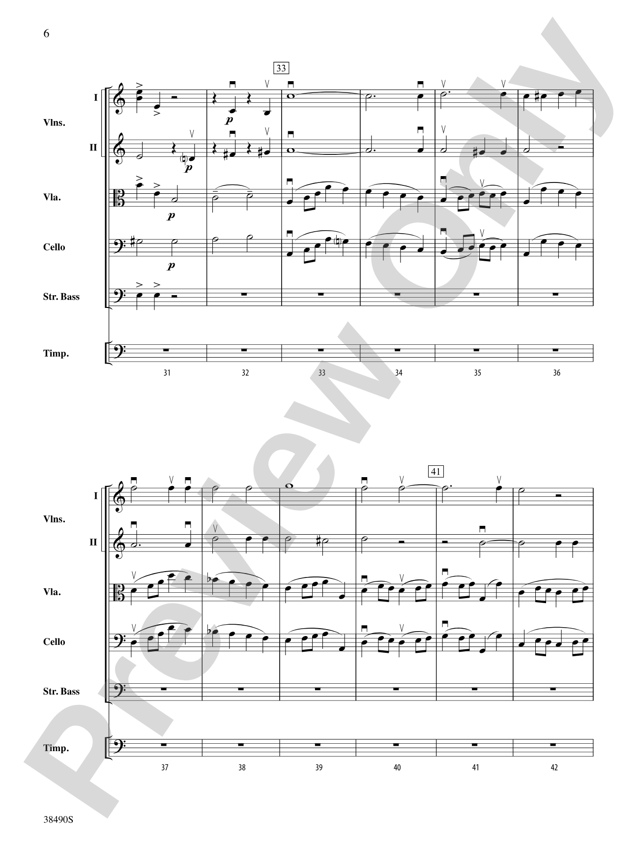 Two Selections from Mozart's Requiem Mass: String Orchestra Conductor Score & Parts