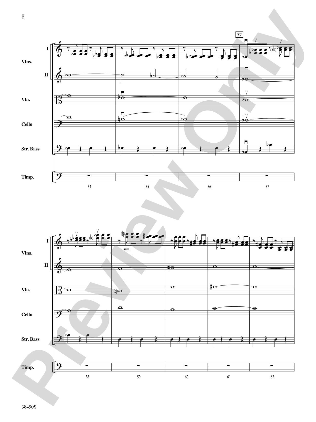 Two Selections from Mozart's Requiem Mass: String Orchestra Conductor Score & Parts