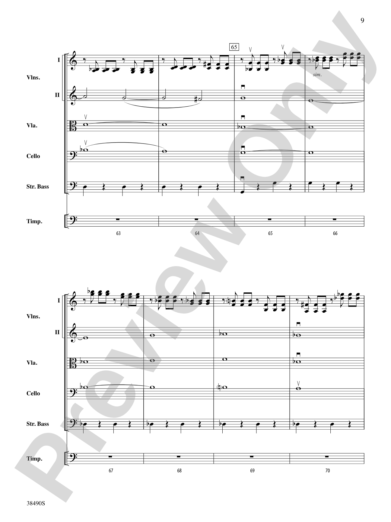 Two Selections from Mozart's Requiem Mass: String Orchestra Conductor Score & Parts