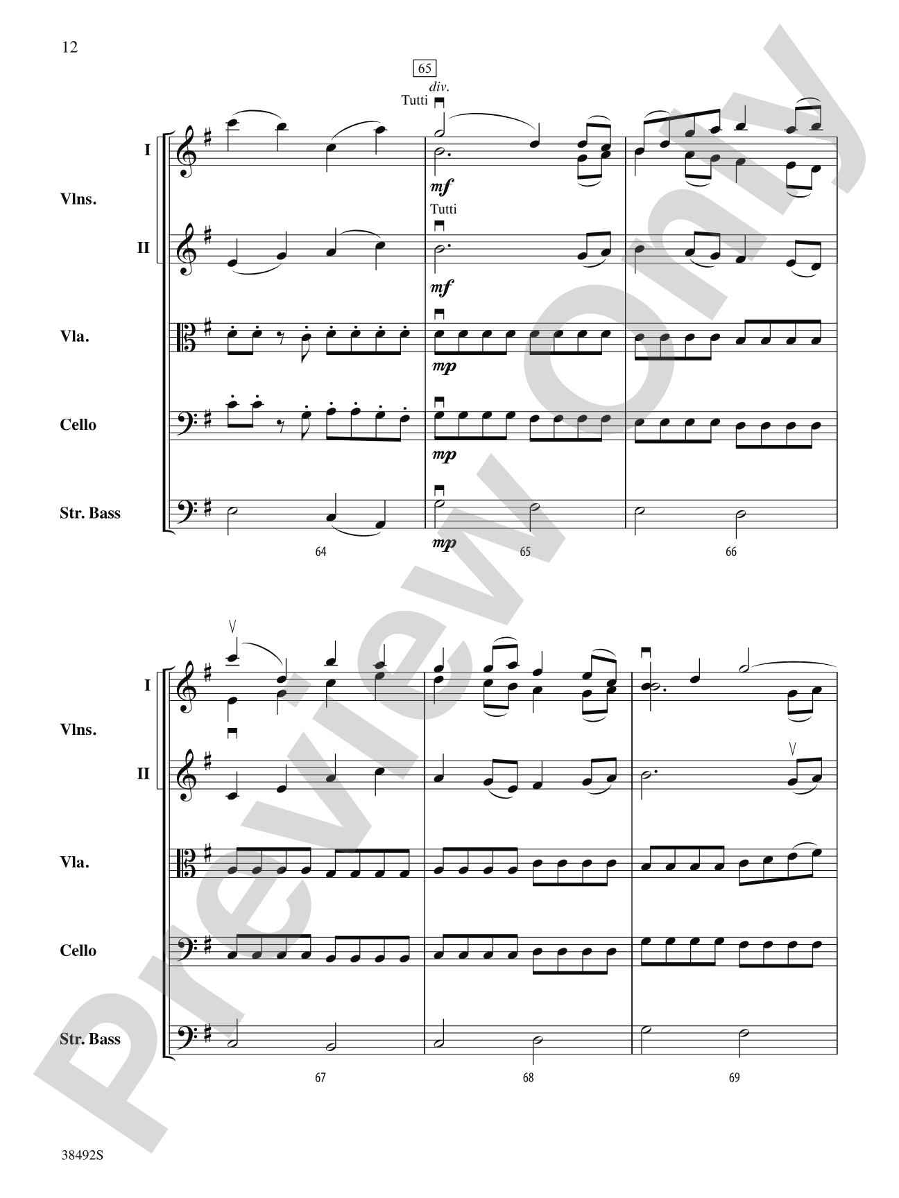 A Song for Adra: String Orchestra Conductor Score & Parts