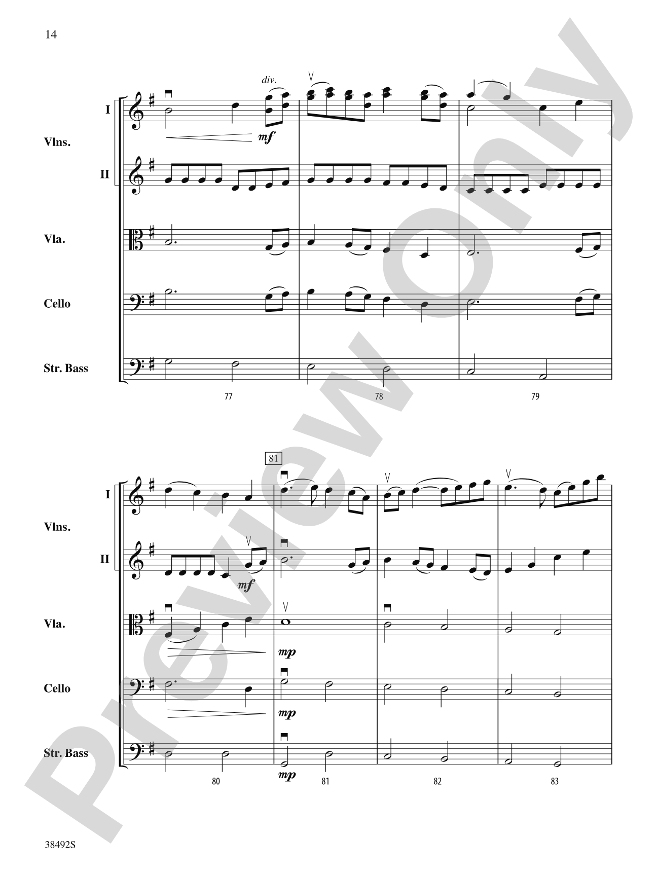A Song for Adra: String Orchestra Conductor Score & Parts