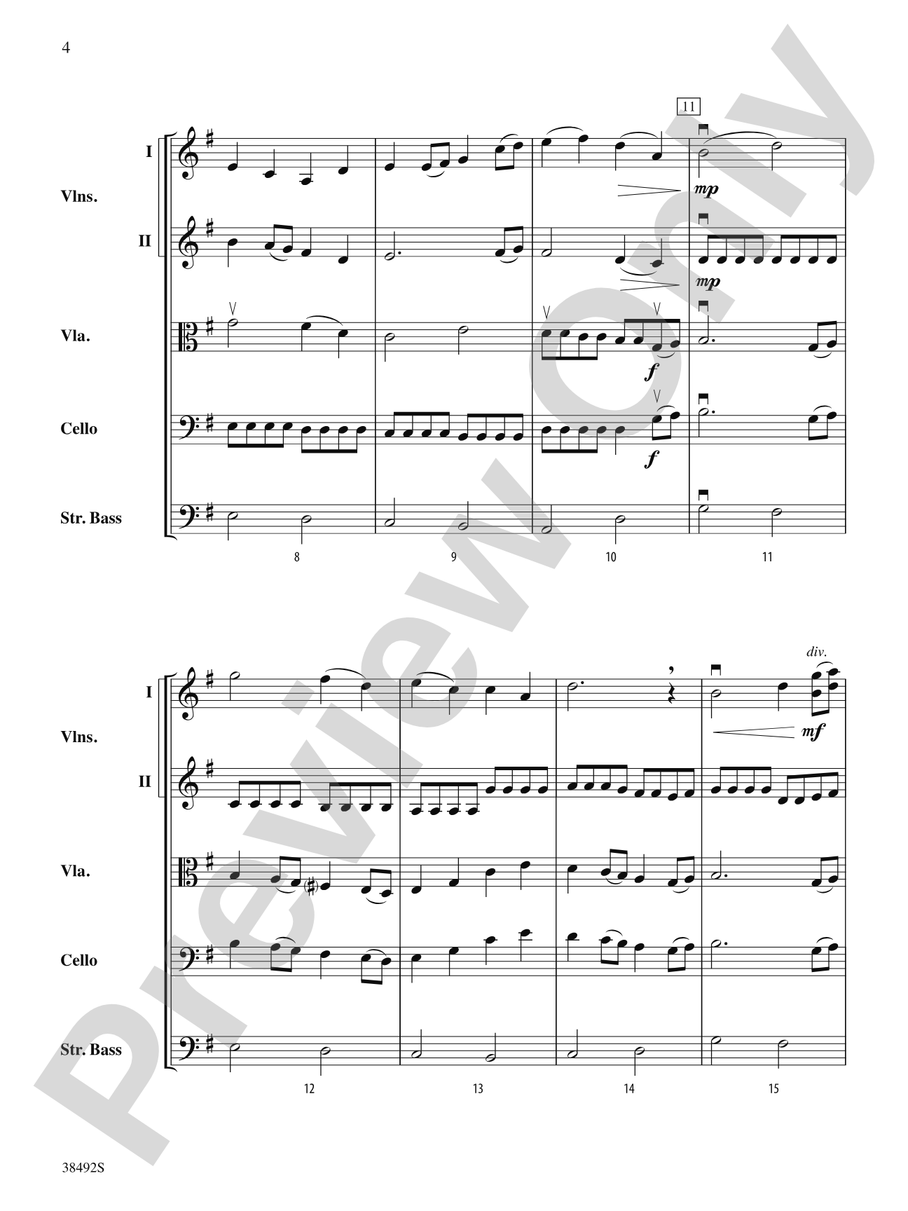 A Song for Adra: String Orchestra Conductor Score & Parts