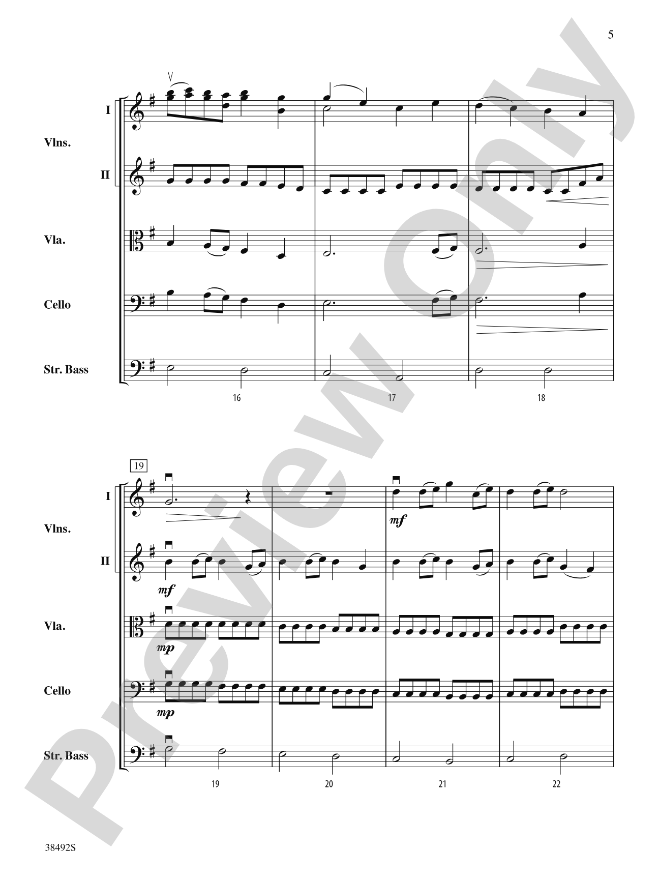 A Song for Adra: String Orchestra Conductor Score & Parts