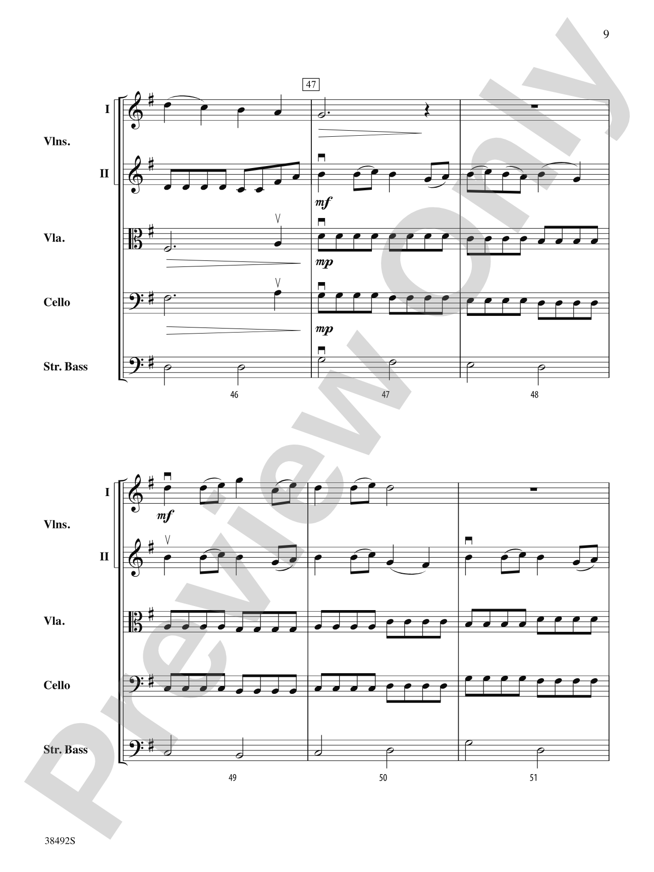 A Song for Adra: String Orchestra Conductor Score & Parts