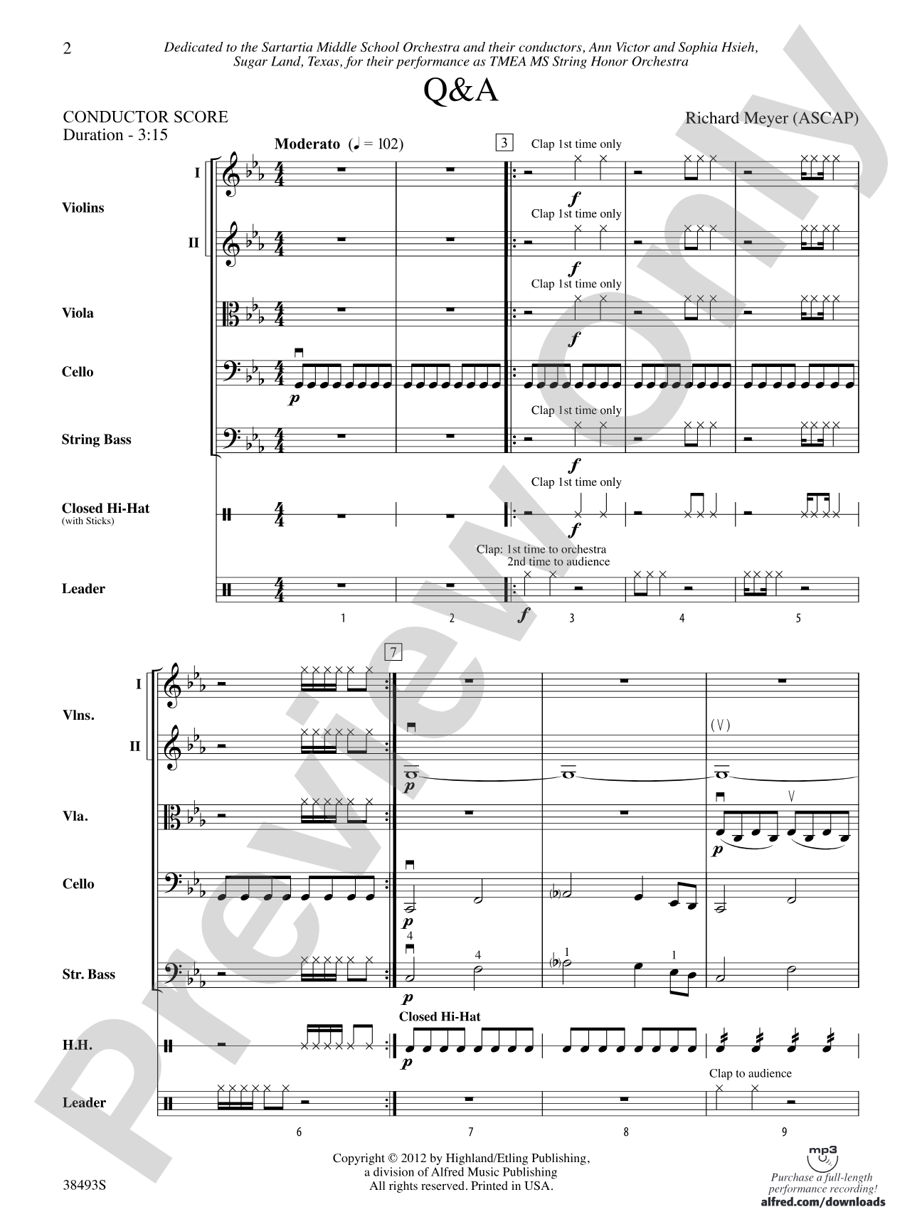 Q&A: String Orchestra Conductor Score & Parts