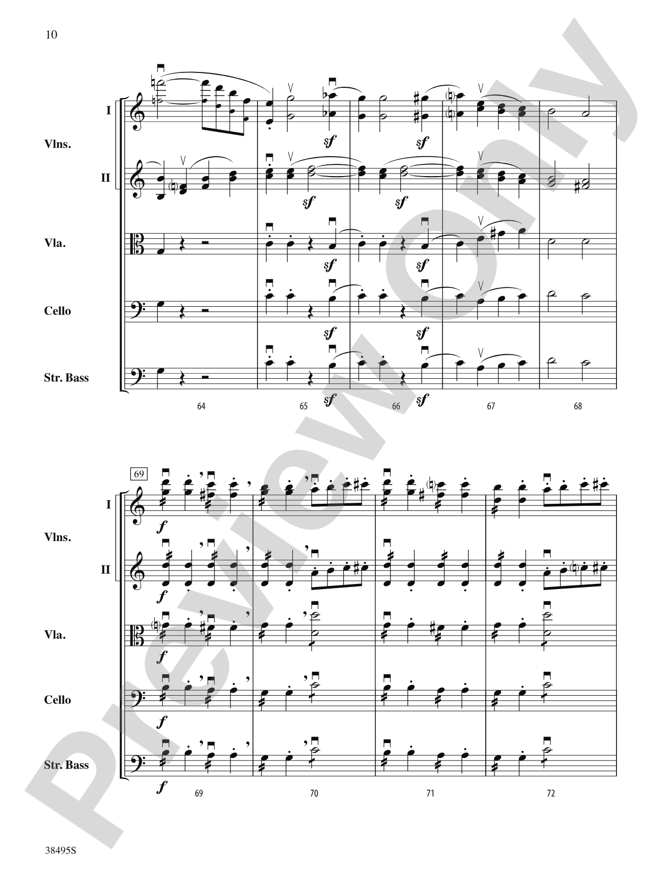 Symphony No. 1: String Orchestra Conductor Score & Parts