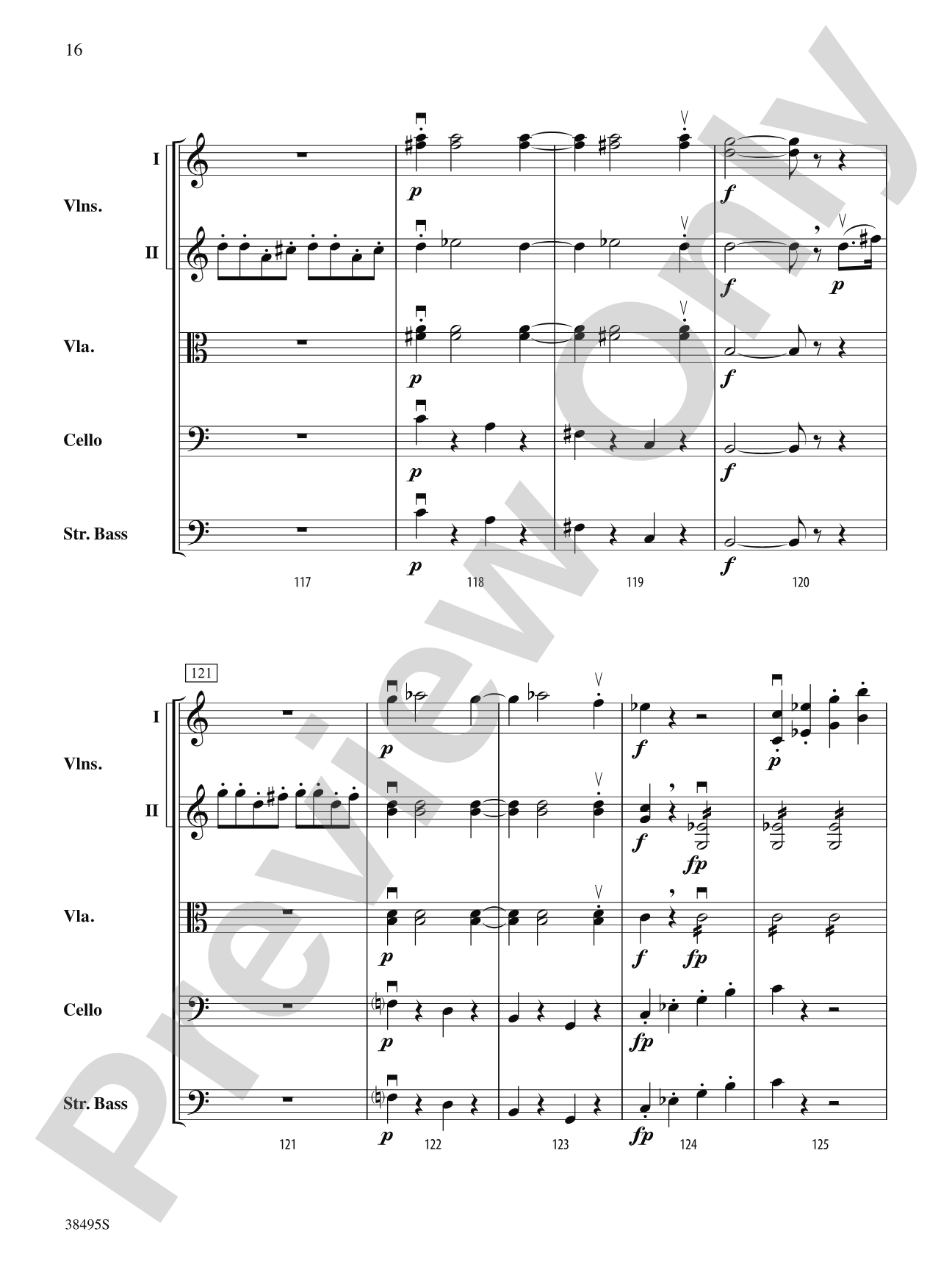 Symphony No. 1: String Orchestra Conductor Score & Parts
