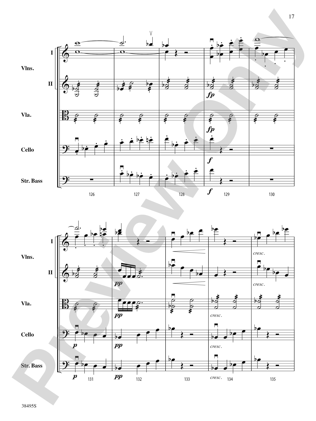 Symphony No. 1: String Orchestra Conductor Score & Parts