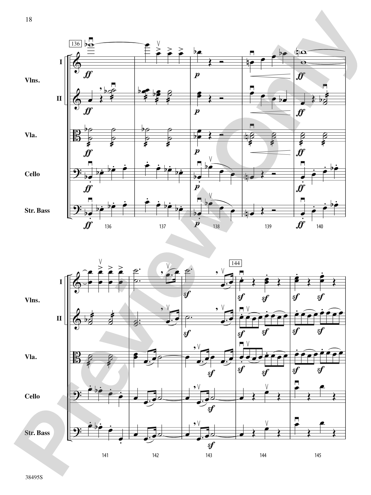 Symphony No. 1: String Orchestra Conductor Score & Parts