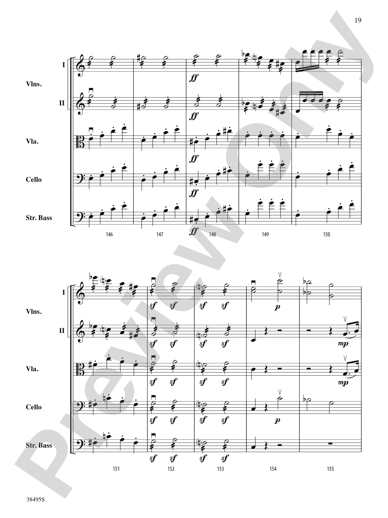 Symphony No. 1: String Orchestra Conductor Score & Parts