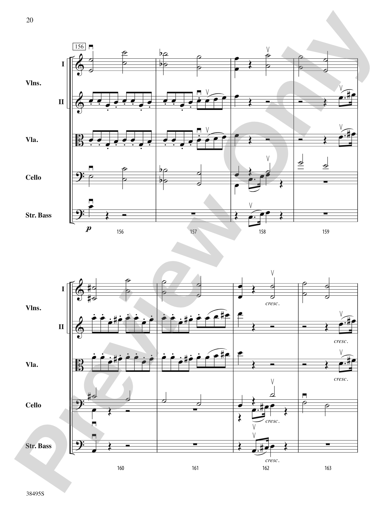 Symphony No. 1: String Orchestra Conductor Score & Parts