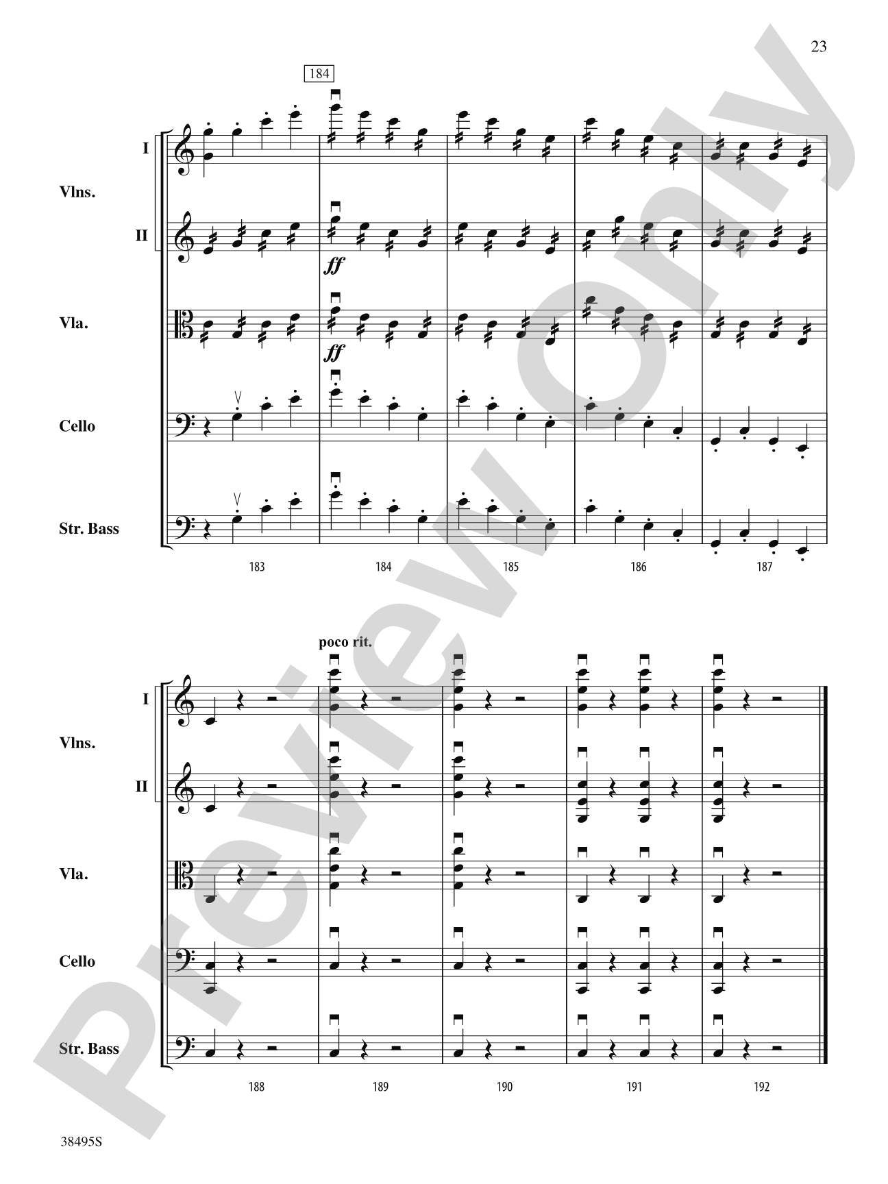 Symphony No. 1: String Orchestra Conductor Score & Parts
