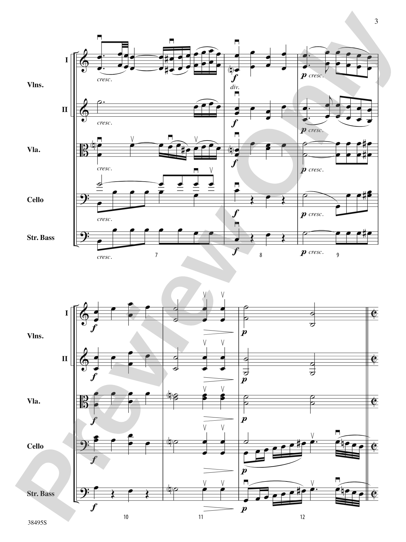 Symphony No. 1: String Orchestra Conductor Score & Parts