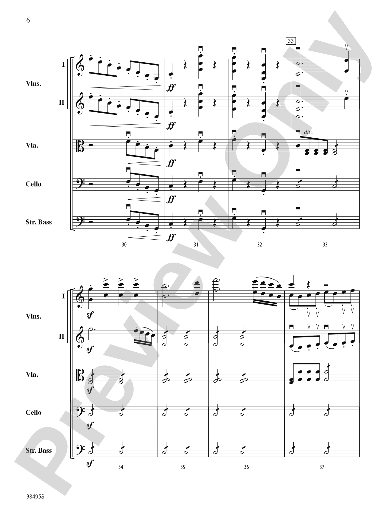 Symphony No. 1: String Orchestra Conductor Score & Parts