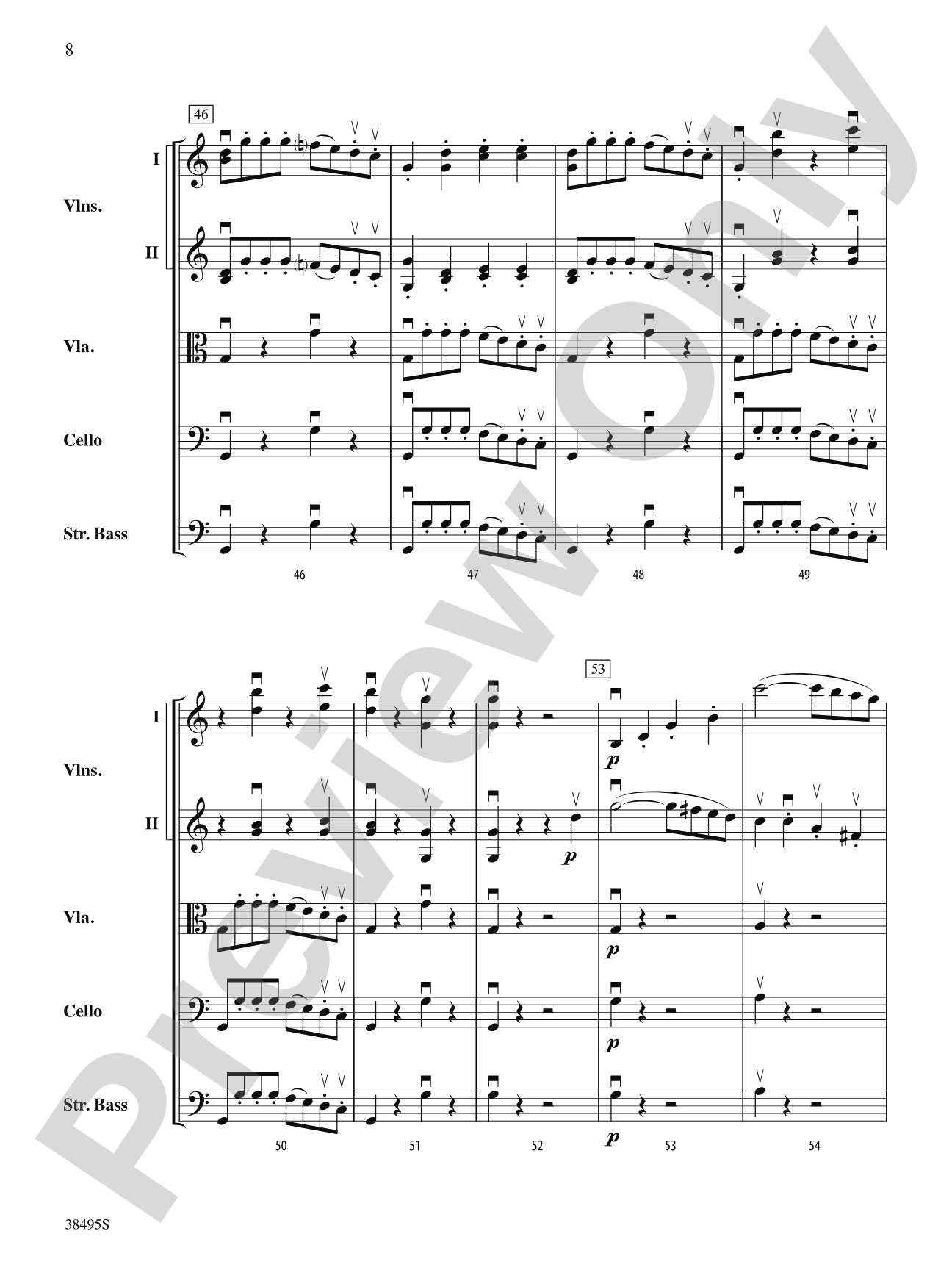 Symphony No. 1: String Orchestra Conductor Score & Parts
