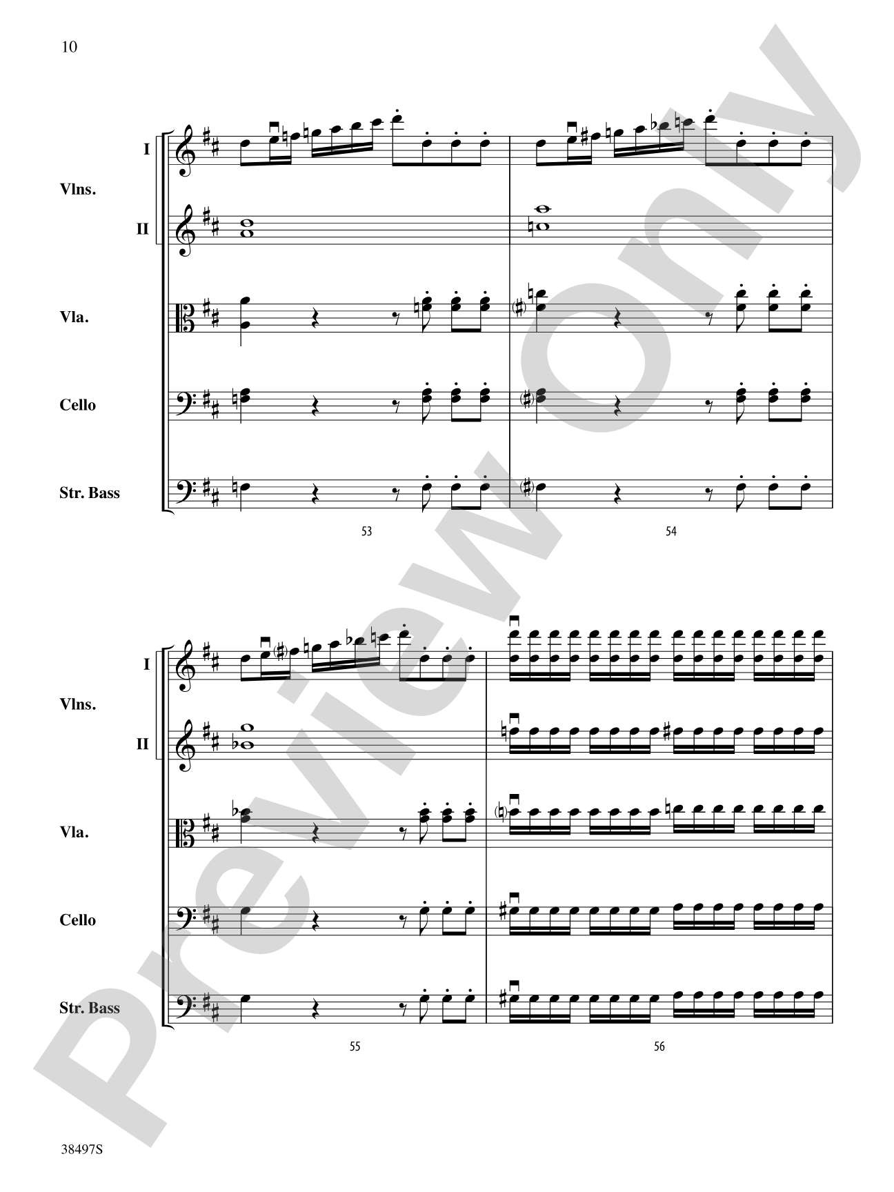 Symphony No. 38: String Orchestra Conductor Score & Parts