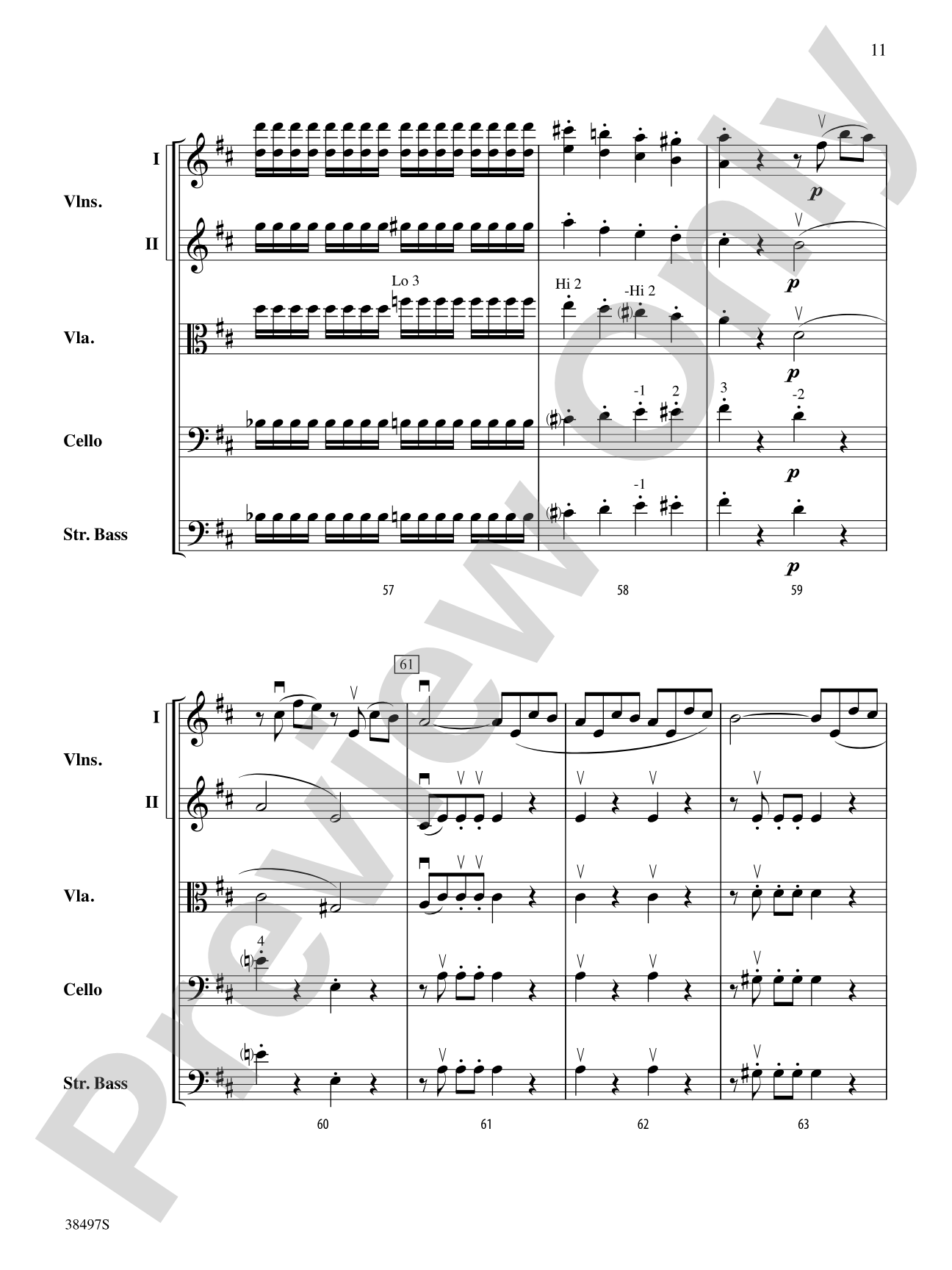 Symphony No. 38: String Orchestra Conductor Score & Parts