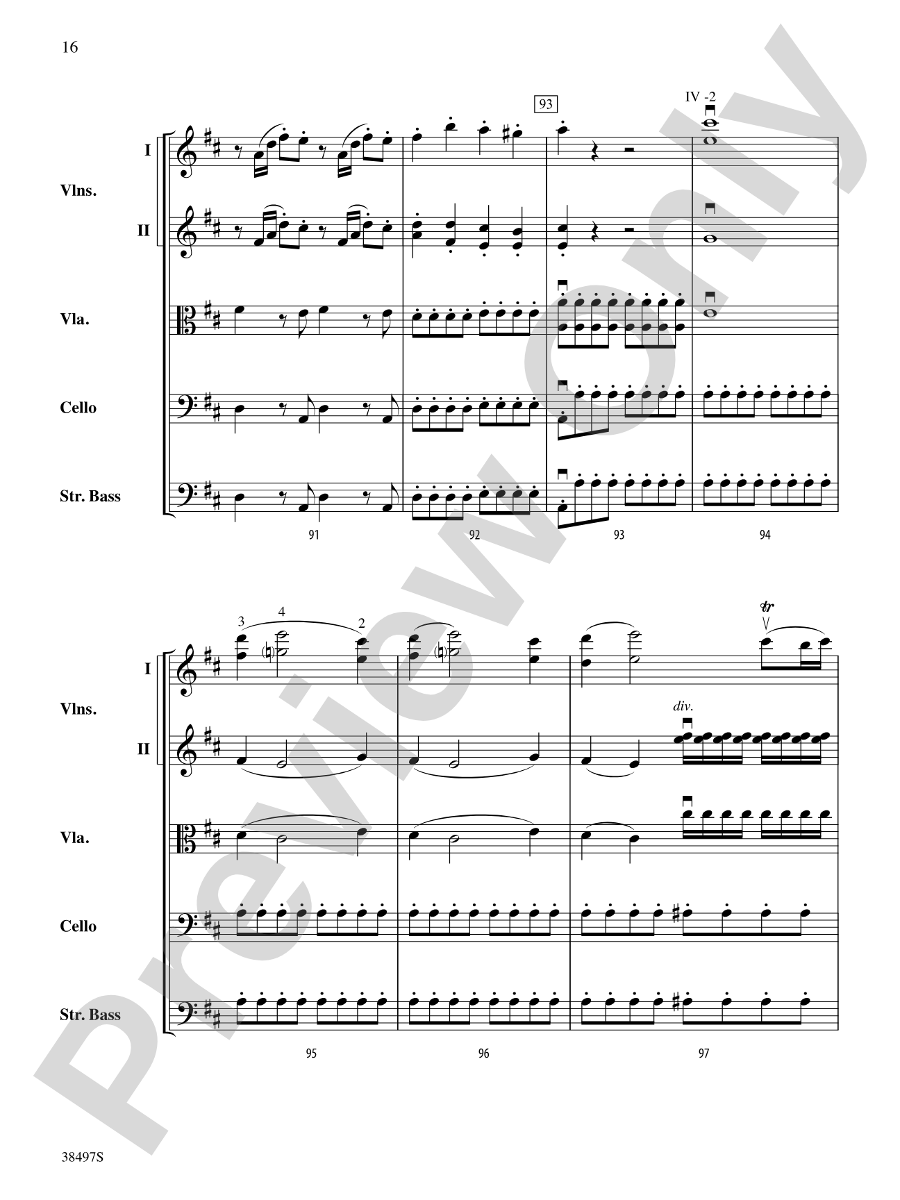 Symphony No. 38: String Orchestra Conductor Score & Parts
