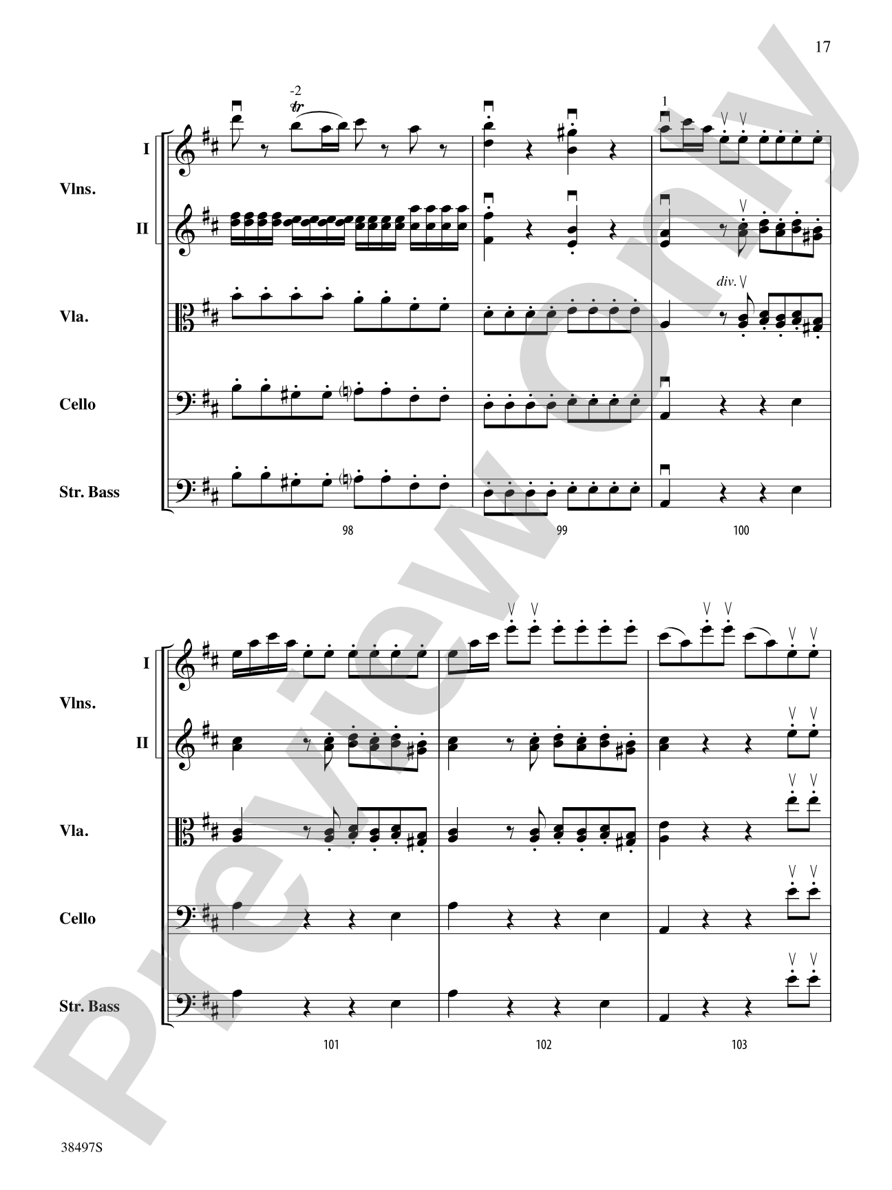 Symphony No. 38: String Orchestra Conductor Score & Parts