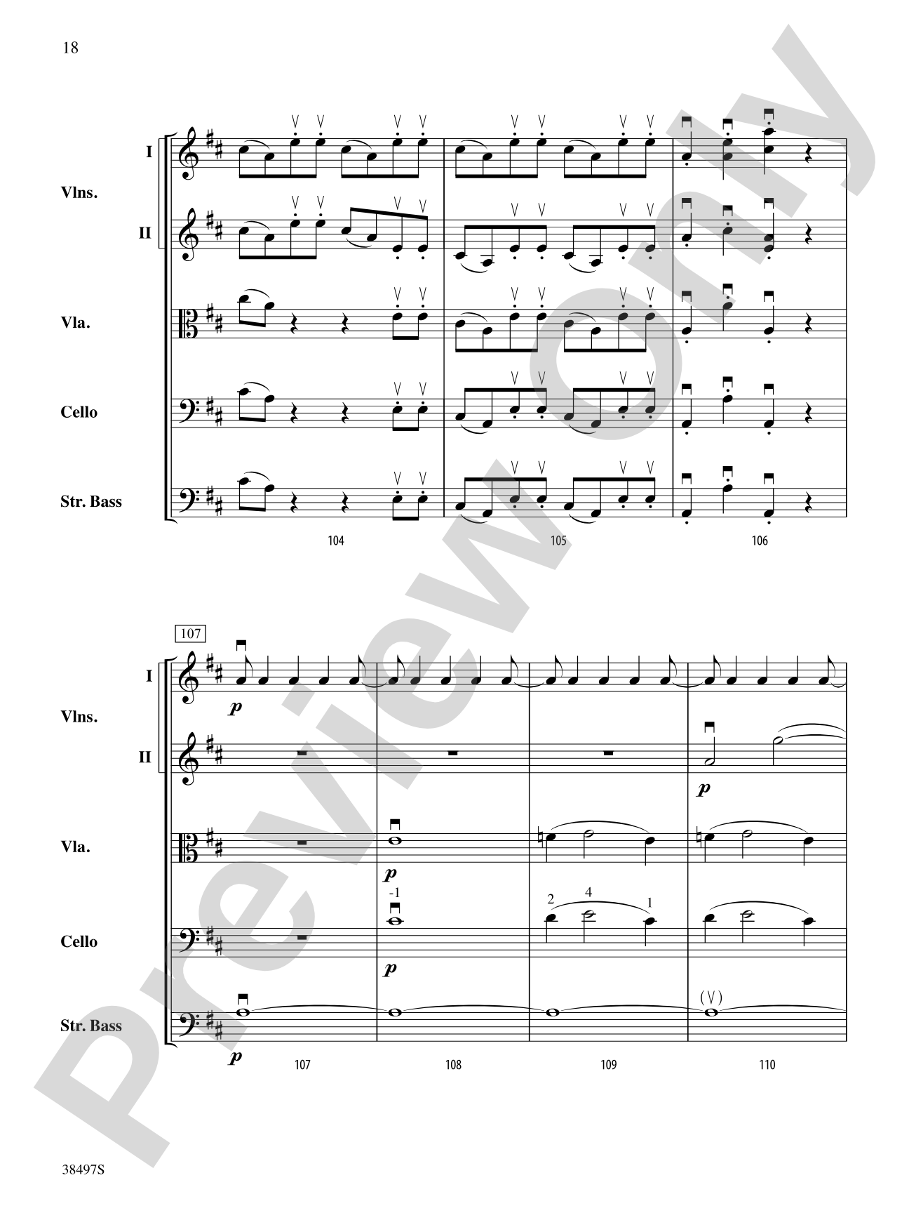Symphony No. 38: String Orchestra Conductor Score & Parts