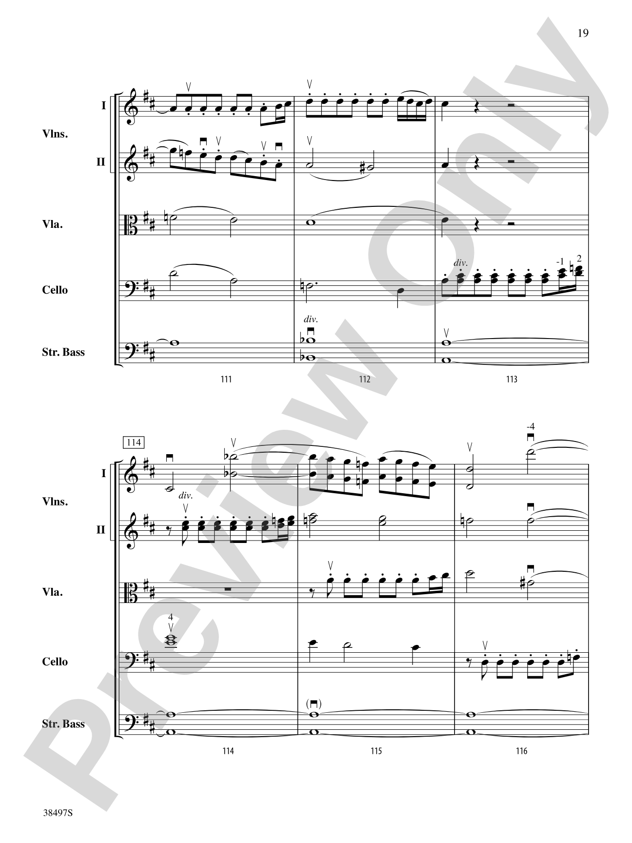 Symphony No. 38: String Orchestra Conductor Score & Parts