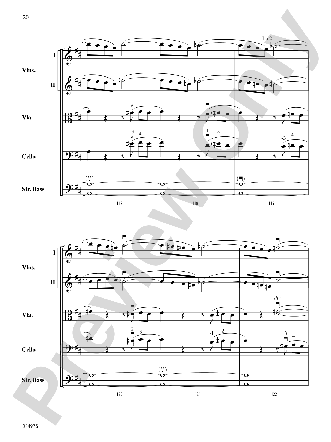 Symphony No. 38: String Orchestra Conductor Score & Parts