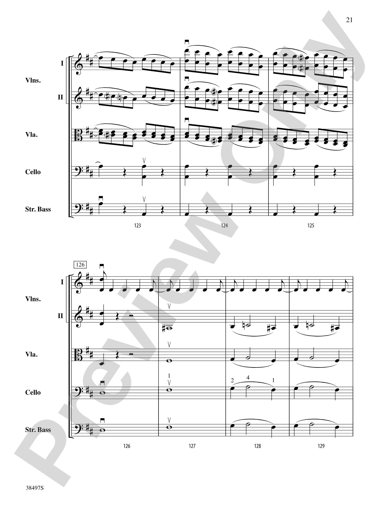 Symphony No. 38: String Orchestra Conductor Score & Parts