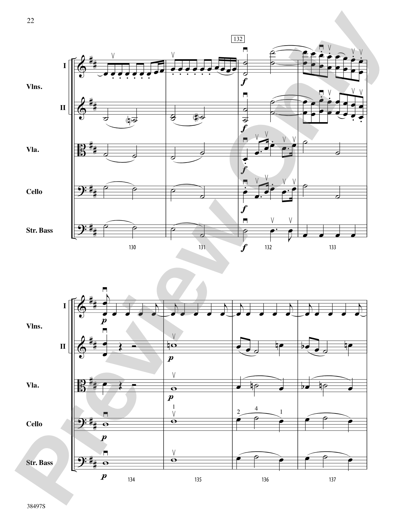 Symphony No. 38: String Orchestra Conductor Score & Parts