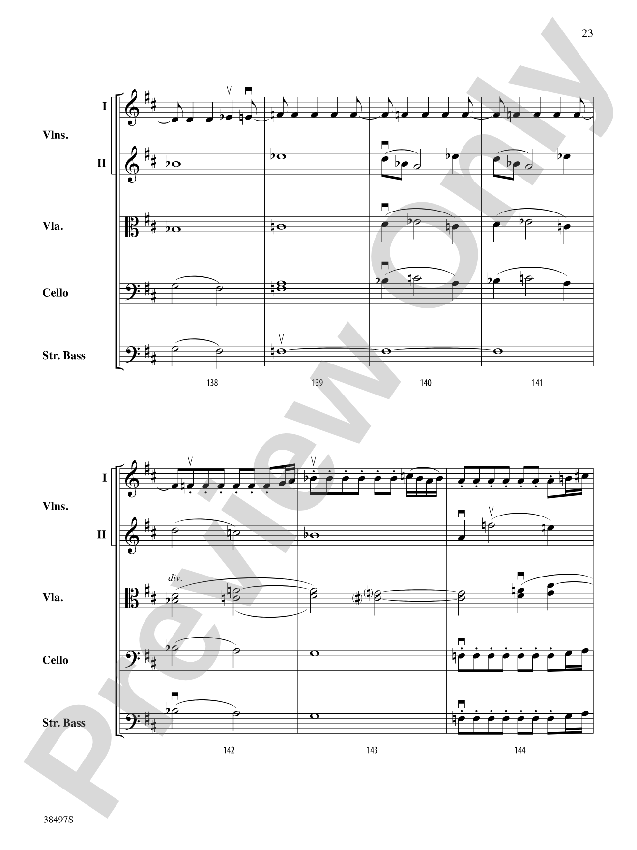 Symphony No. 38: String Orchestra Conductor Score & Parts