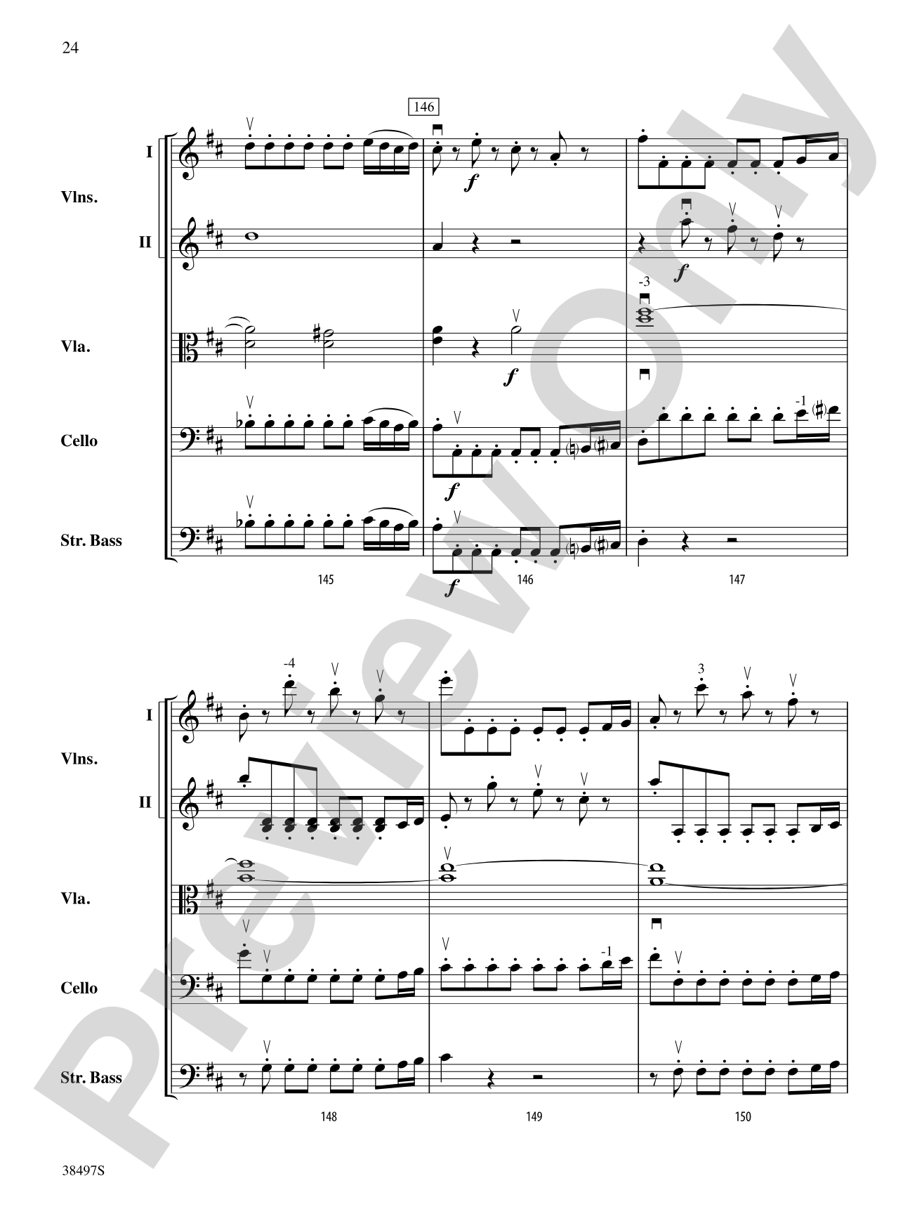 Symphony No. 38: String Orchestra Conductor Score & Parts