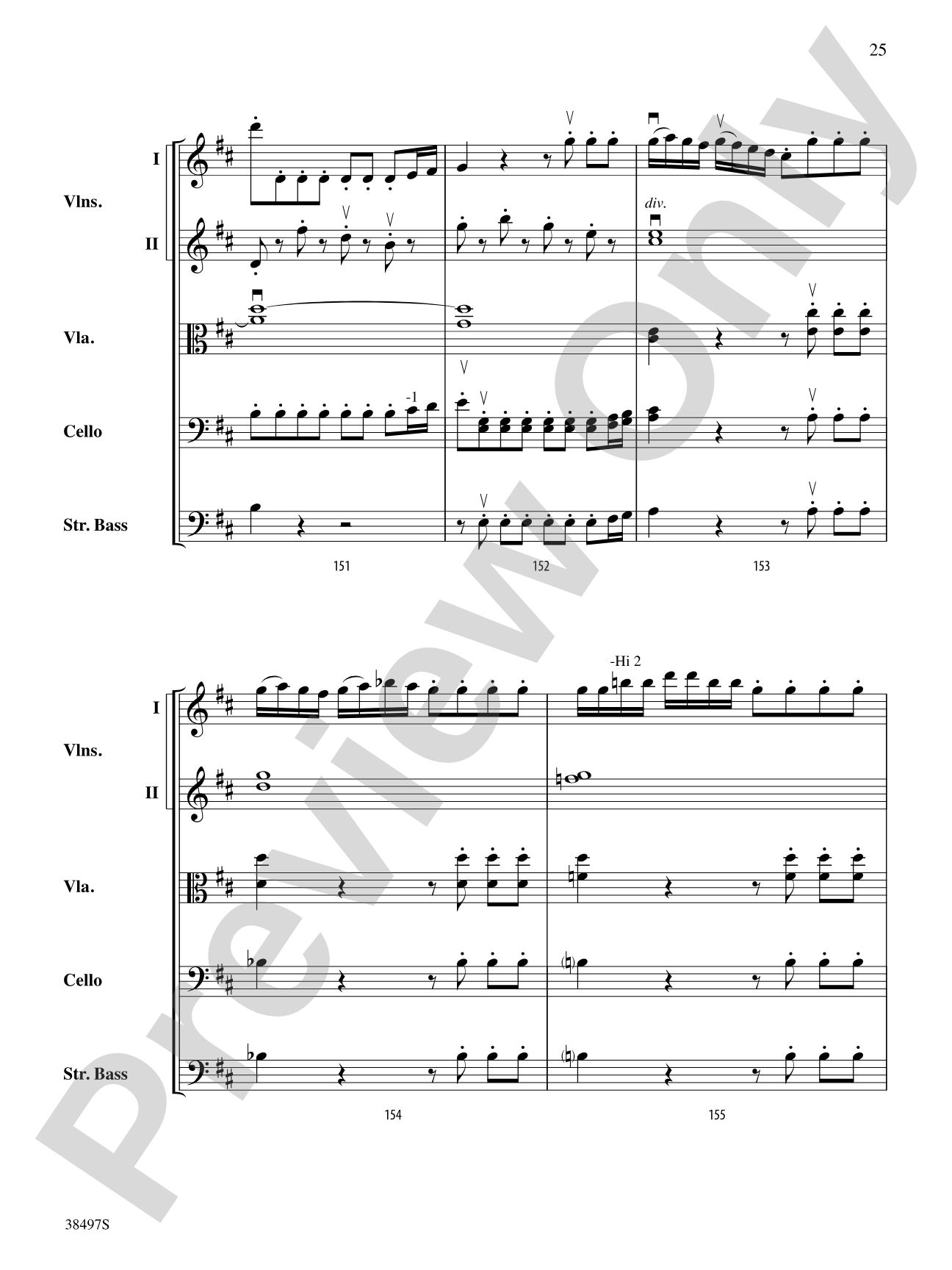 Symphony No. 38: String Orchestra Conductor Score & Parts